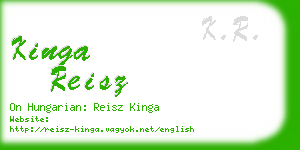 kinga reisz business card